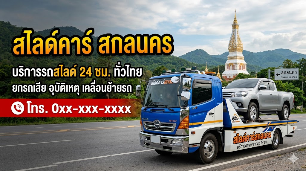 รถสไลด์ สกลนคร